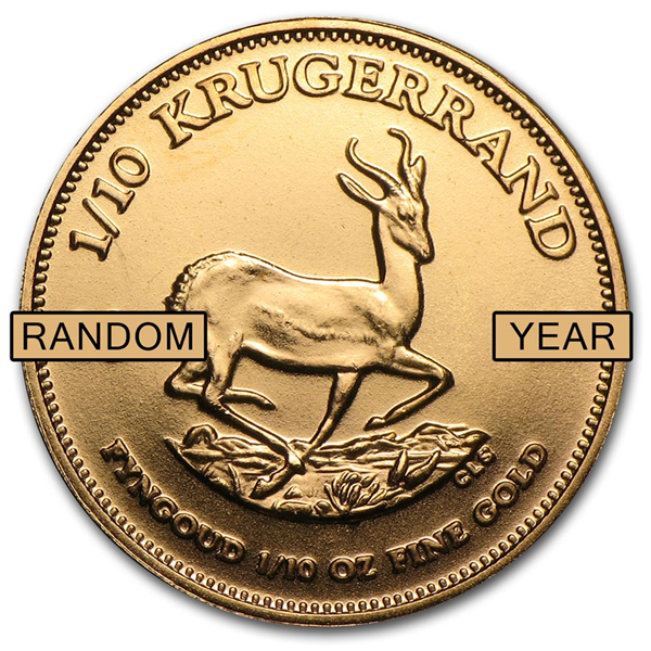 1 oz Gold Krugerrand Random Year Gold Coin