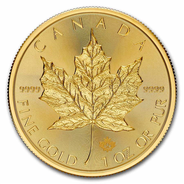 2021 1 oz Canada Maple Leaf .9999 Gold Coin BU