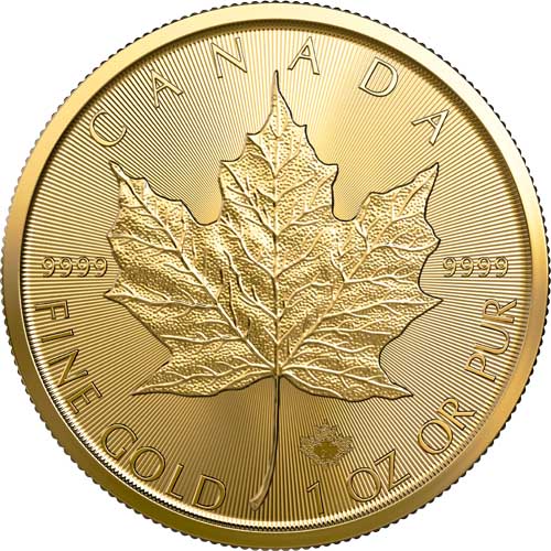 2021 1 oz Canada Maple Leaf .9999 Gold Coin BU