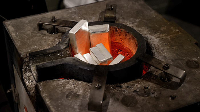 smelting silver